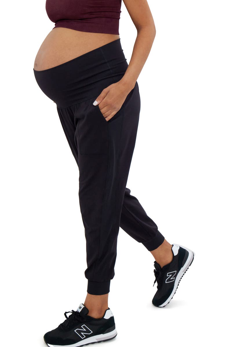Ingrid & Isabel® Fold Down Active Maternity Joggers Nordstrom