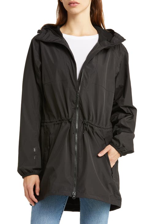 Black Fashion Adult Waterproof Long Raincoat Women Men Rain coat - black / L
