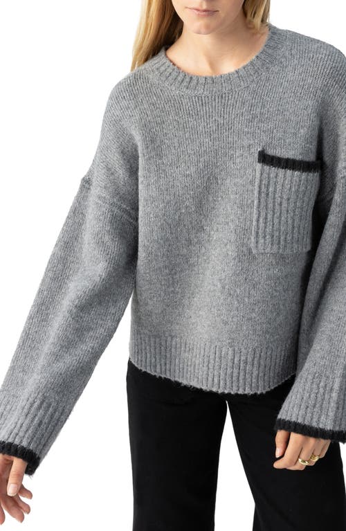 Shop Sanctuary Uptown Girl Sweater In Heather Asphalt