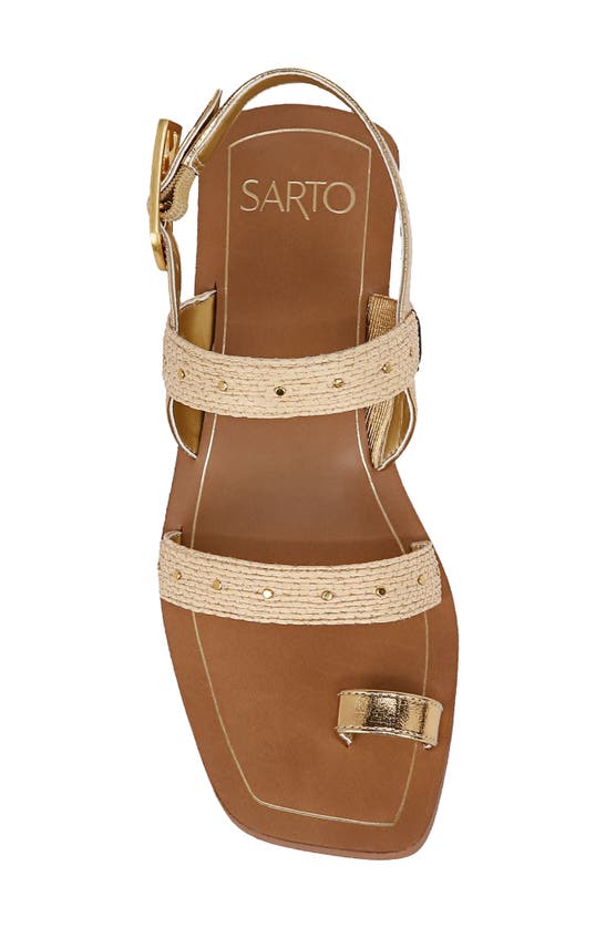 Shop Sarto By Franco Sarto Ellis Slingback Sandal In Natural