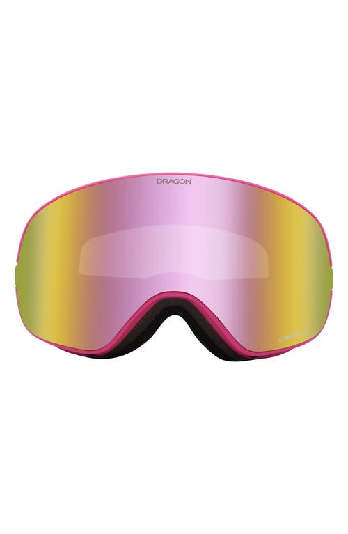 X2S 72mm Spherical Snow Goggles with Bonus Lenses in Drip Ll Pink Ion Dark Smoke