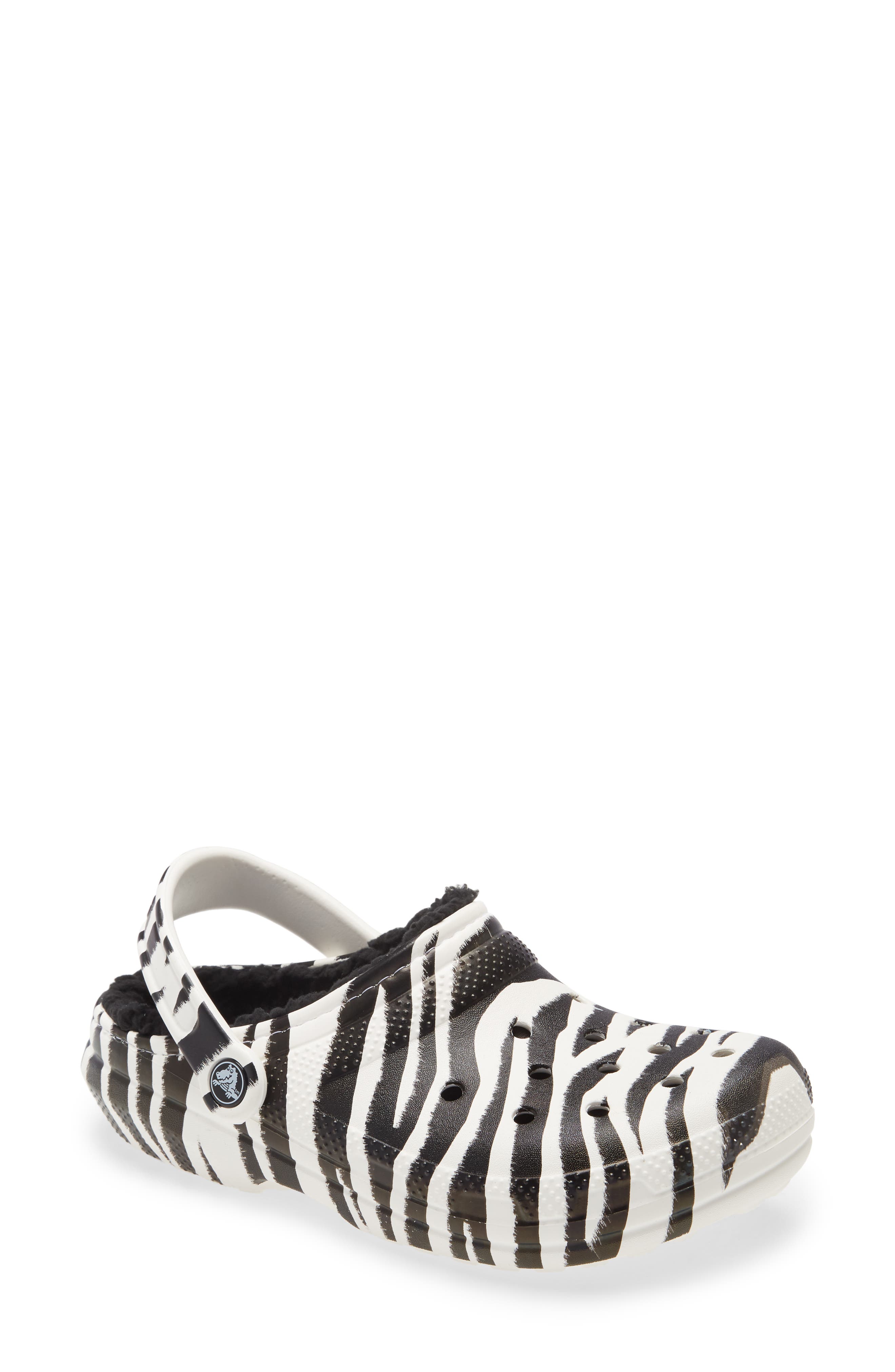 CROCS™ Classic Lined Animal Print Slipper (Women) Nordstrom