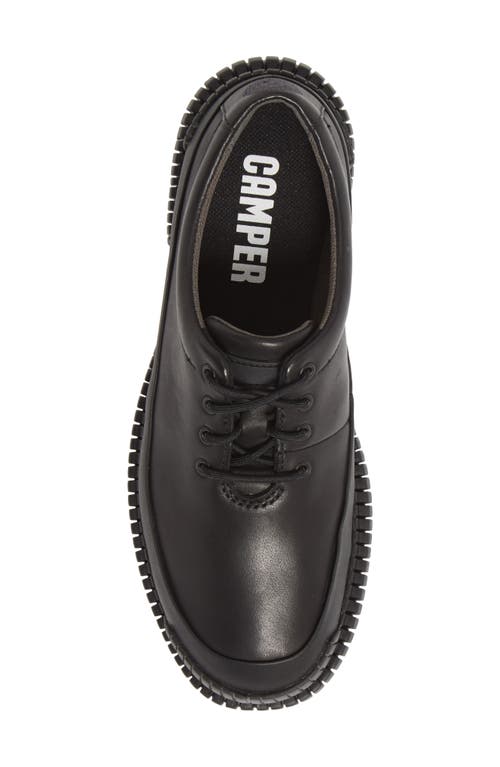 Camper Pix Oxford In Black/black Leather