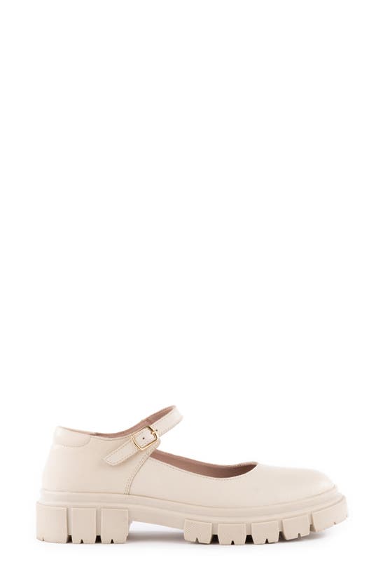 Shop Seychelles Alley Cat Mary Jane Lug Sole Pump In Off White