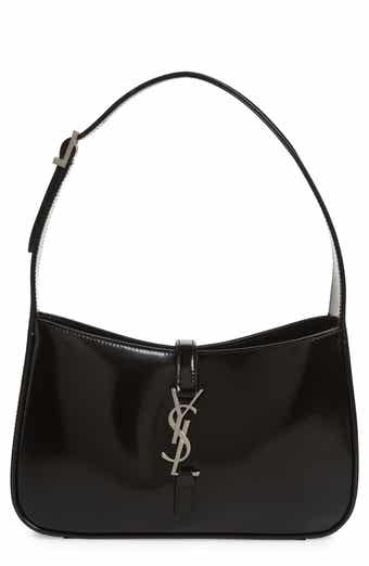Le 5 A 7 Small Leather Tote Bag in Black - Saint Laurent