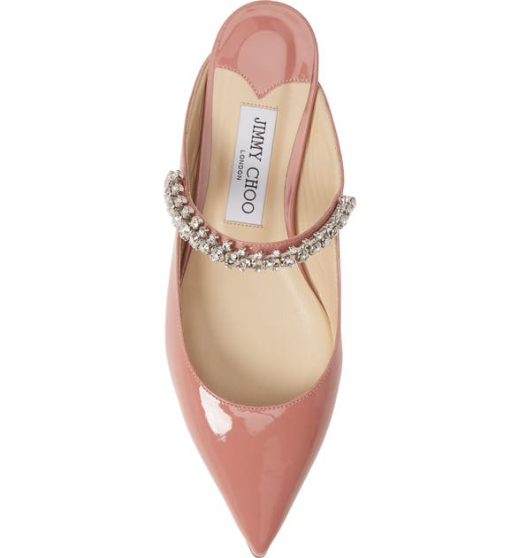 JIMMY CHOO BING CRYSTAL POINTY TOE MULE,J000129000