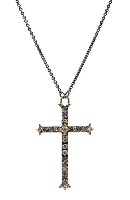 Armenta Large Cross Pendant Necklace in Silver at Nordstrom