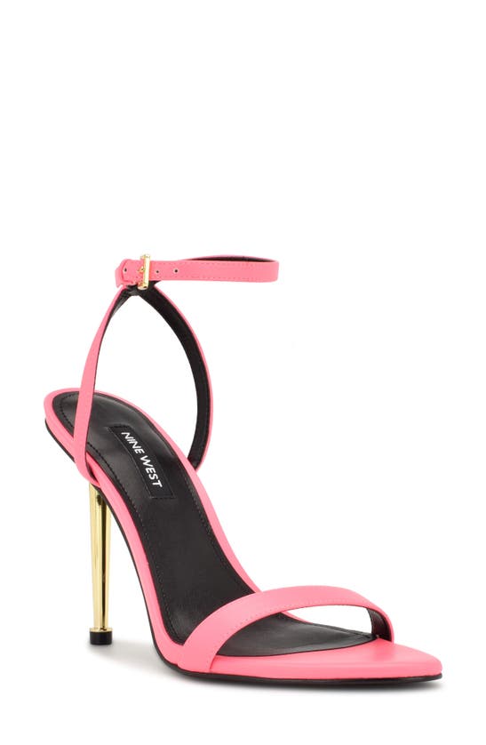 Nine West Reina Ankle Strap Pump In Medium Pink 662