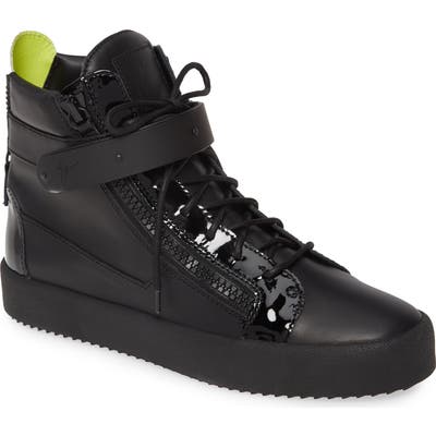 Giuseppe Zanotti High Top Sneaker, Black