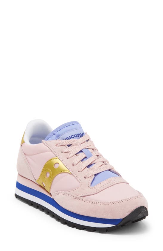 Saucony Jazz Triple Sneaker In Peach/ Gold