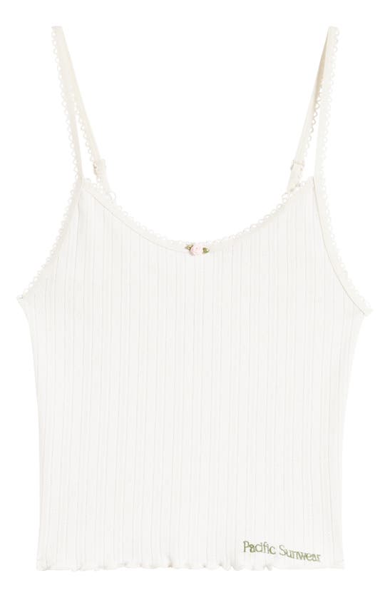 Shop Pacsun Pointelle Camisole In Off White