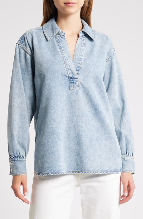 Shop Rails Bennett Denim Popover Shirt In Faded Indigo