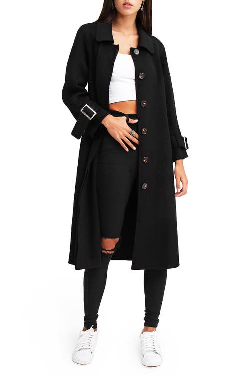 Belle & Bloom Shore To Shore Wool Coat In Black