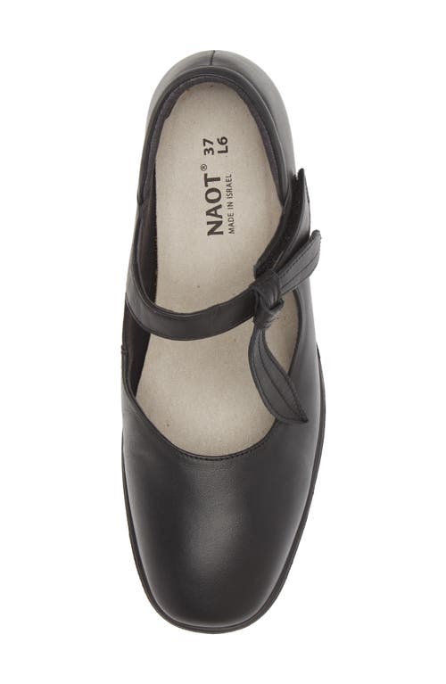 Shop Naot Nobility Mary Jane Pump In Jet Black Leather