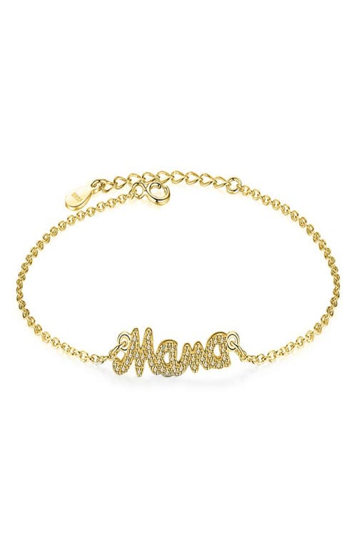 Mama Pendant Bracelet in Gold Plated