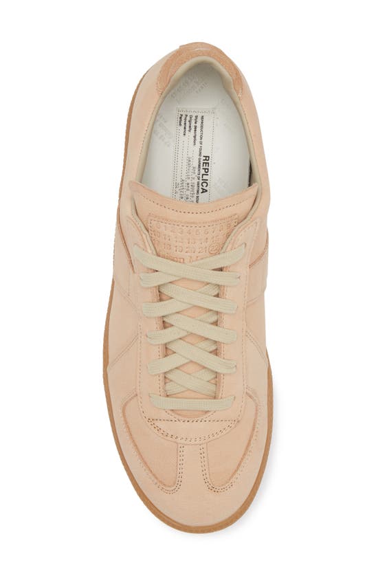 Shop Maison Margiela Replica Low Top Sneaker In Beige