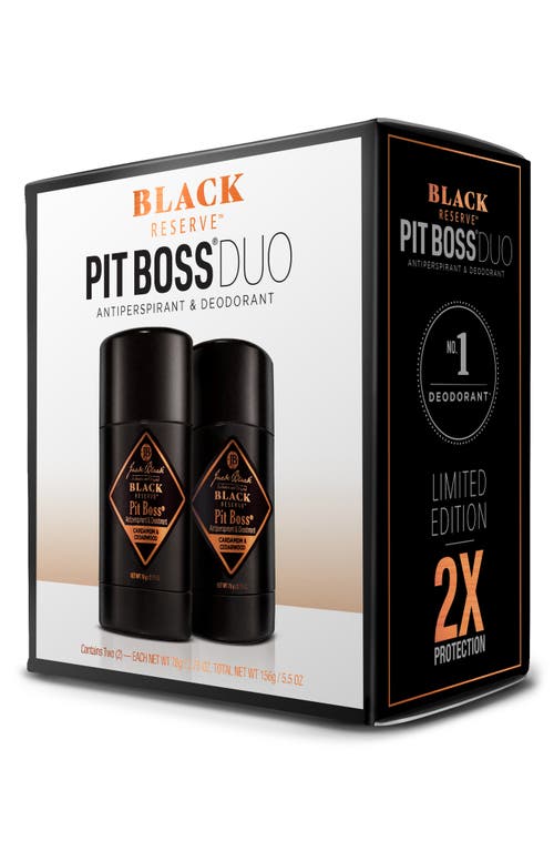 Shop Jack Black Black Reserve Pit Boss® Antiperspirant & Deodorant Duo Set (limited Edition) $44 Value In No Color