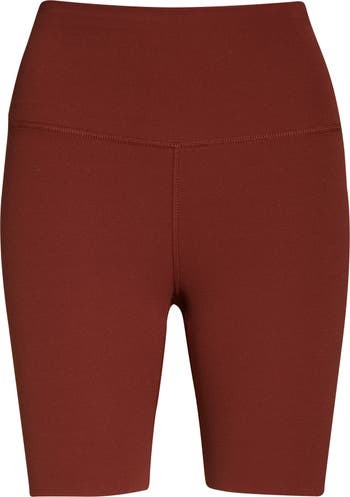 Nike Yoga Luxe Shorts In Bronze-brown