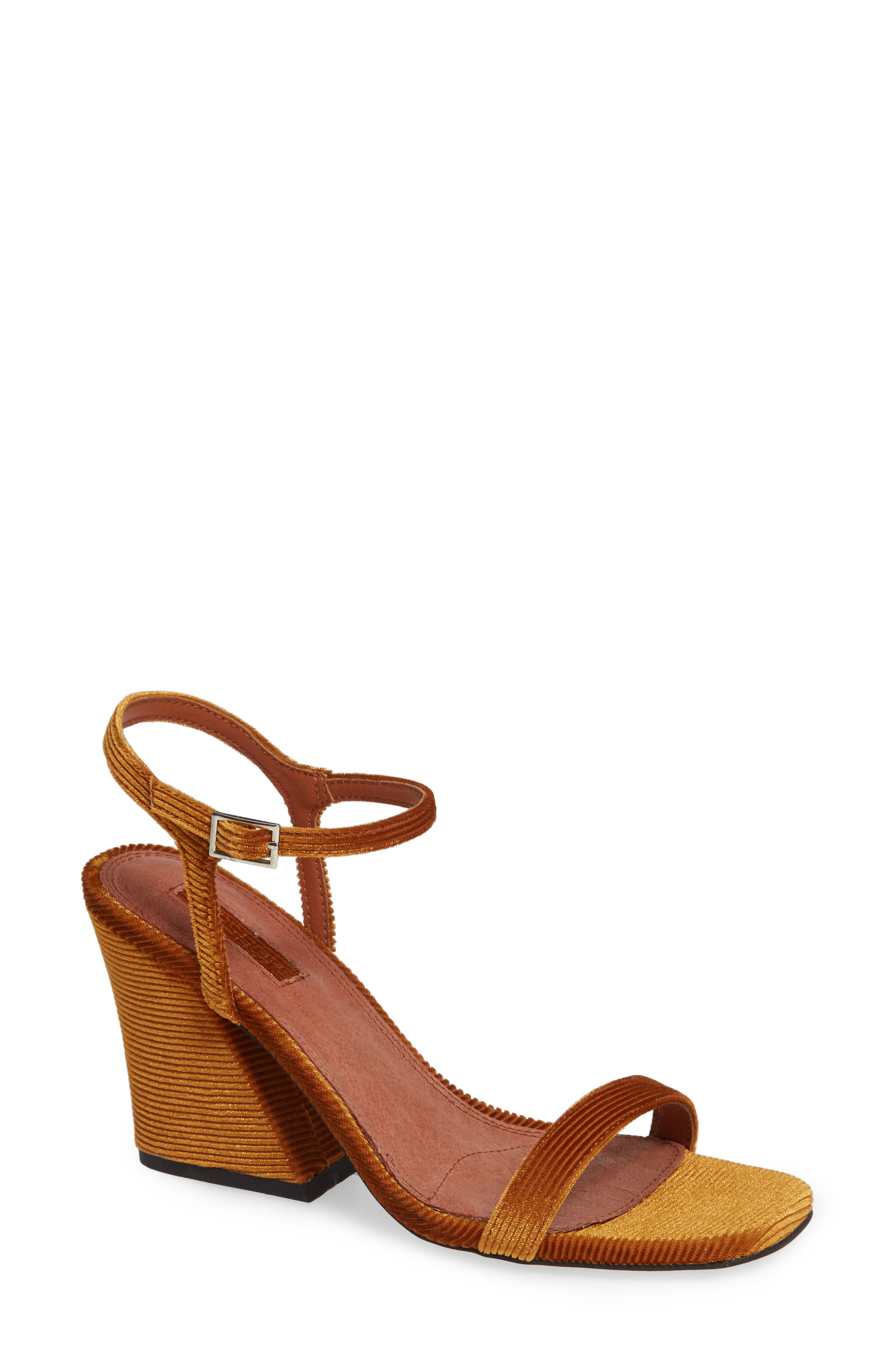 remy block heel sandals