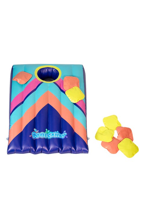 Shop Poolcandy Inflatable Cornhole Game In Blue/coral