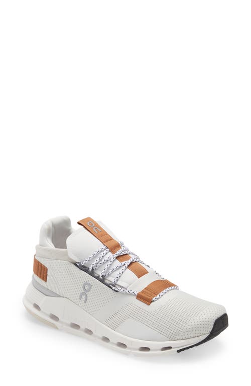 On Cloudnova Sneaker In White/white