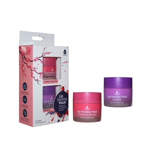 Pursonic Lip Sleeping Mask 2 Pack- Cherry Blossom & Berries In Purple