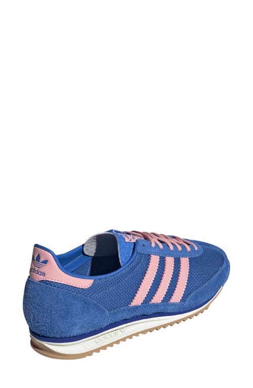 Shop Adidas Originals Adidas Sl 72 Sneaker In Royal/pink/lucid Blue