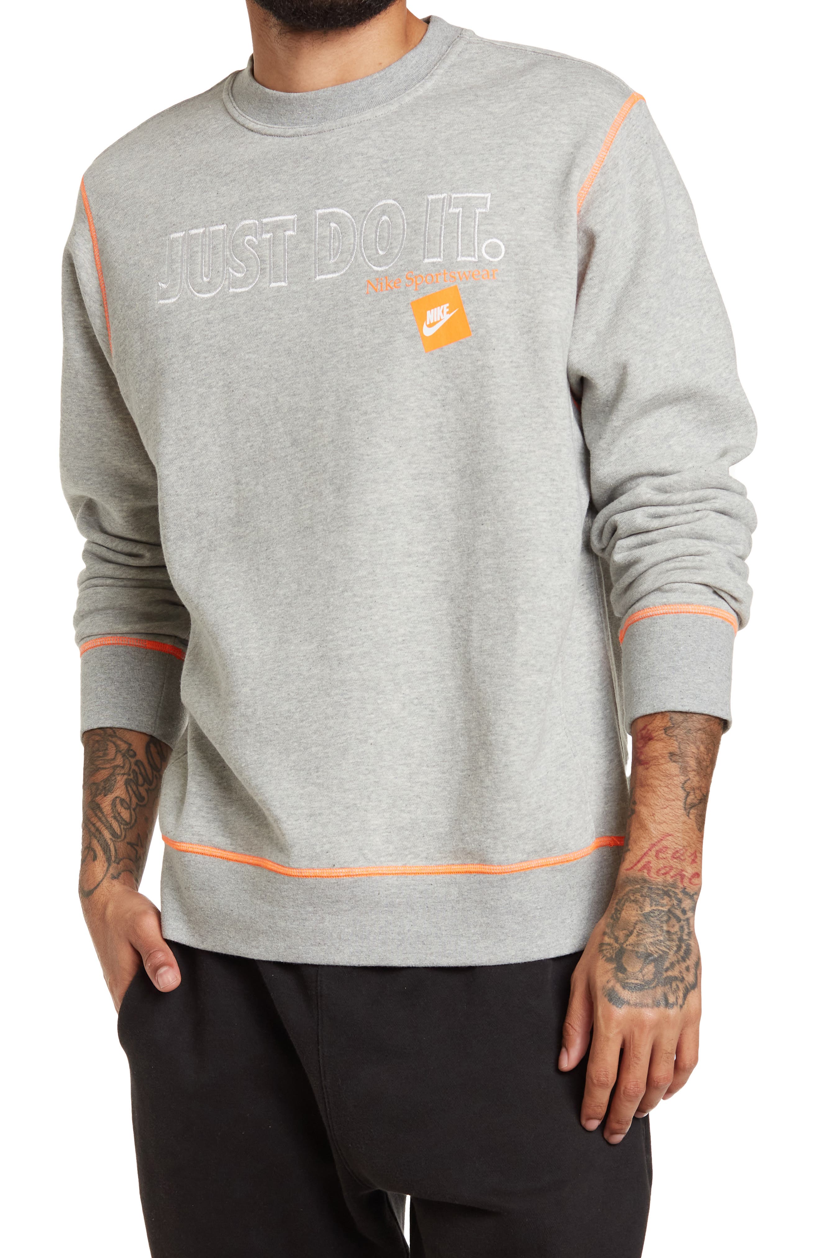 nike just do it crew sweatshirt