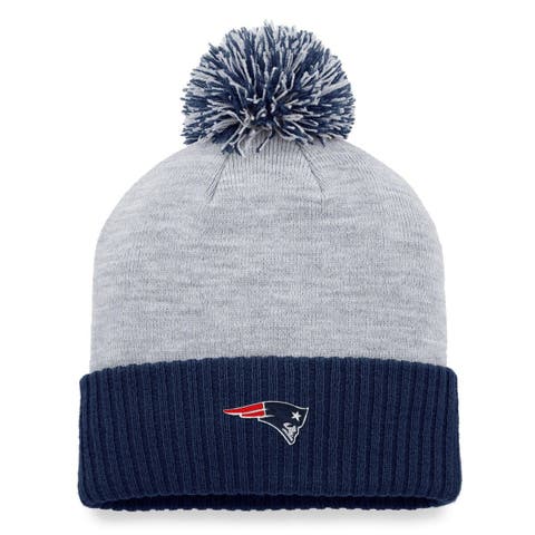 New Era Men's New York Giants Heather Grey Pom Knit Beanie