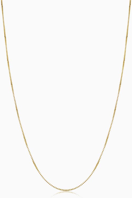 Shop Oradina 14k Gold Bodega Box Chain In Yellow Gold