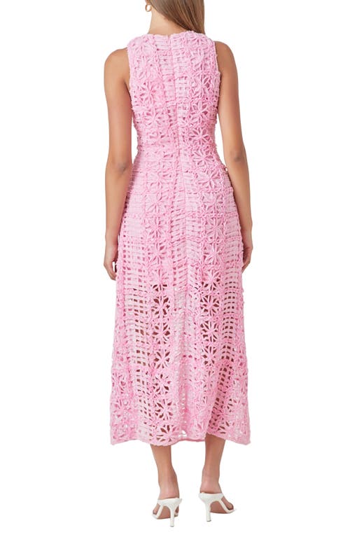 Endless Rose Women's Textured Sleeveless Maxi Dress In Pink