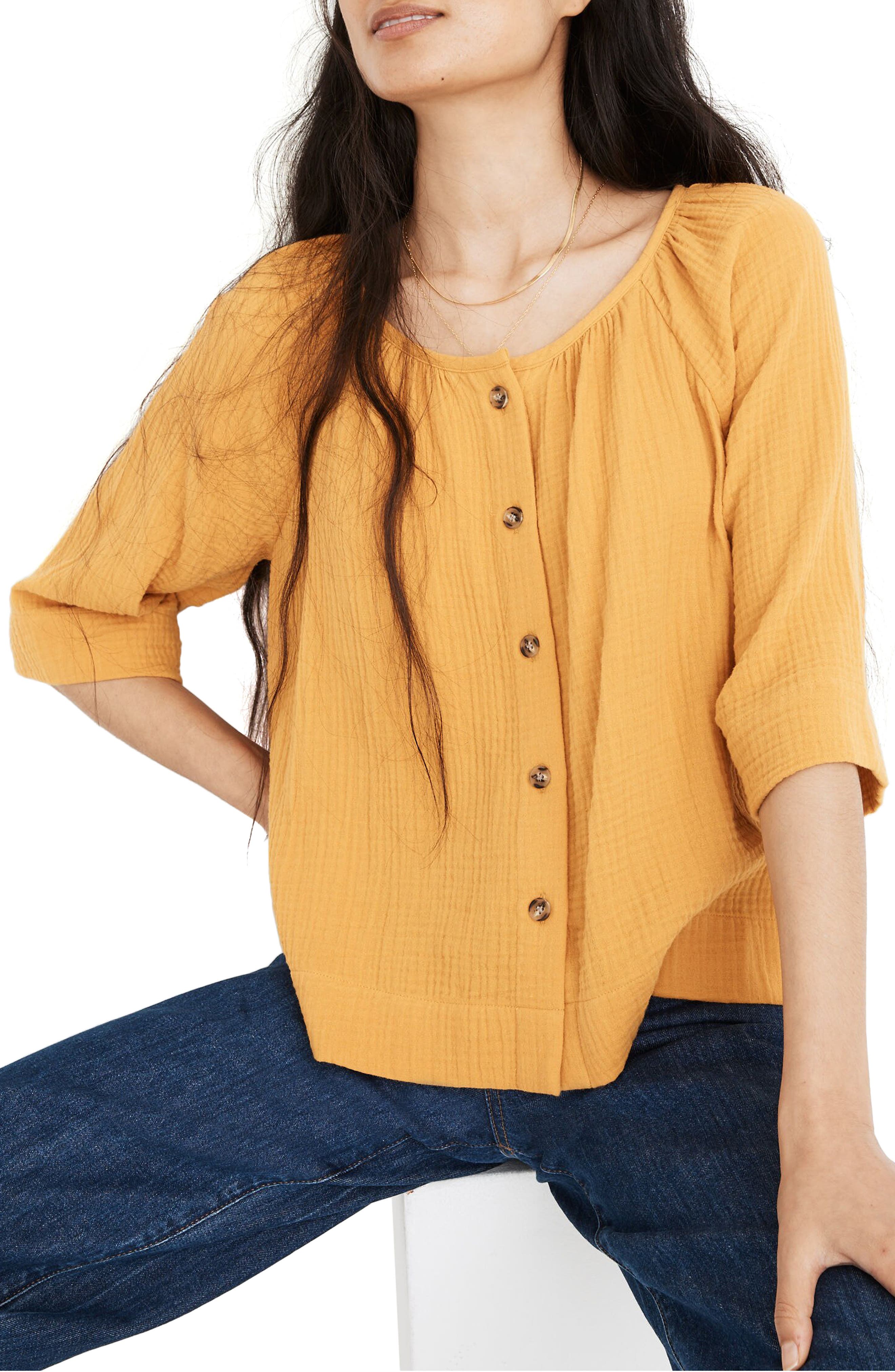 nordstrom yellow tops