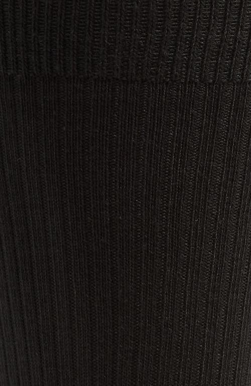 Nordstrom Modern Rib Crew Socks In Black