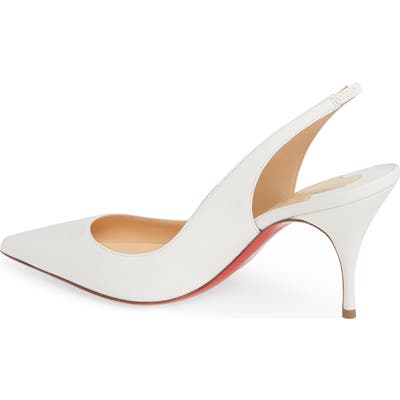 Christian Louboutin Clare Slingback Pump, White
