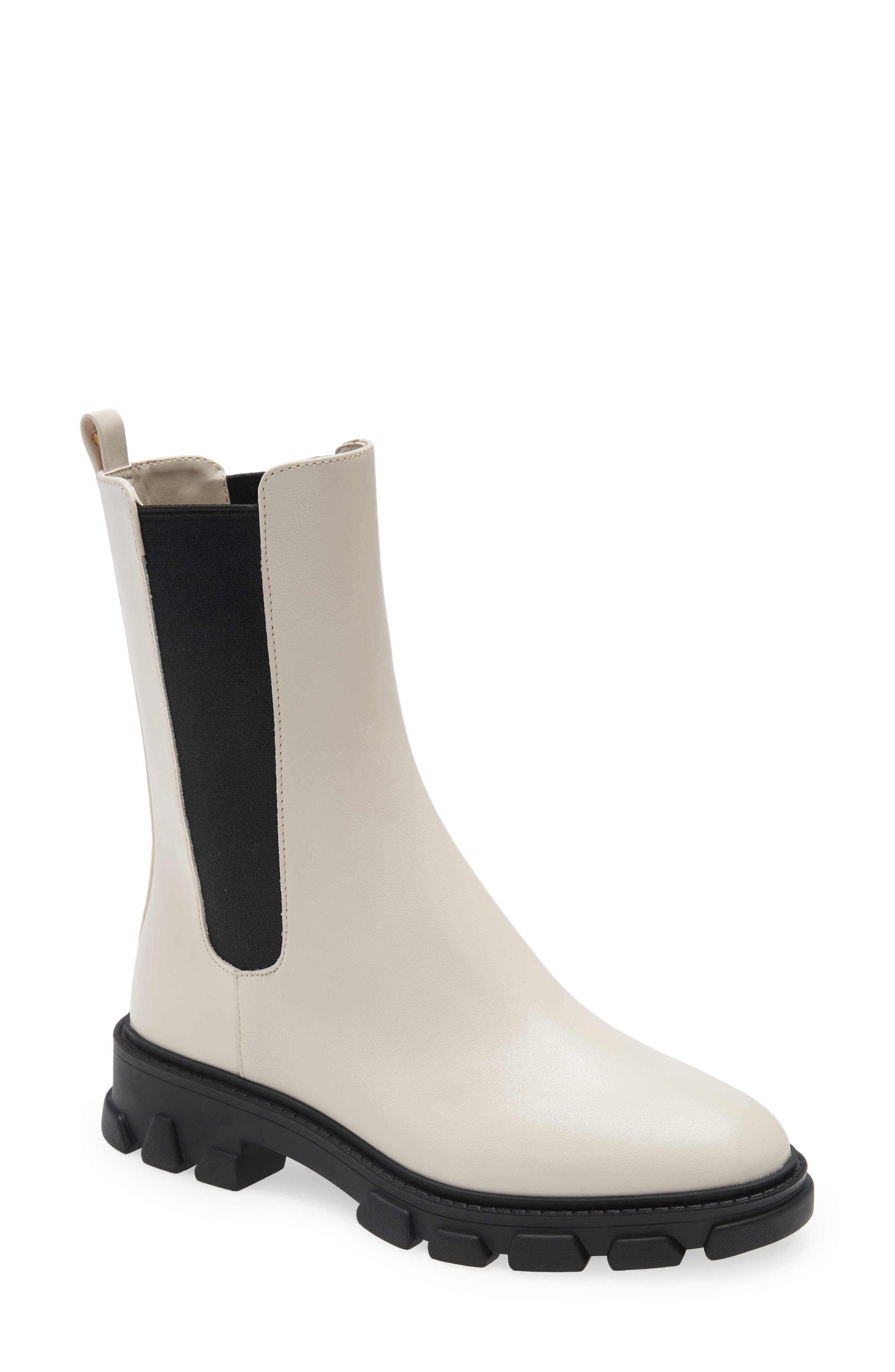 white booties with studs
