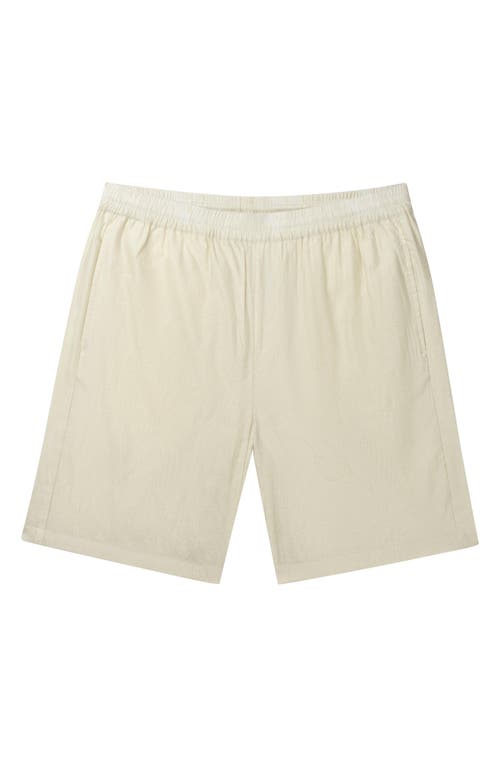 Shop Daily Paper Salim Monogram Elastic Waist Shorts In Frost White