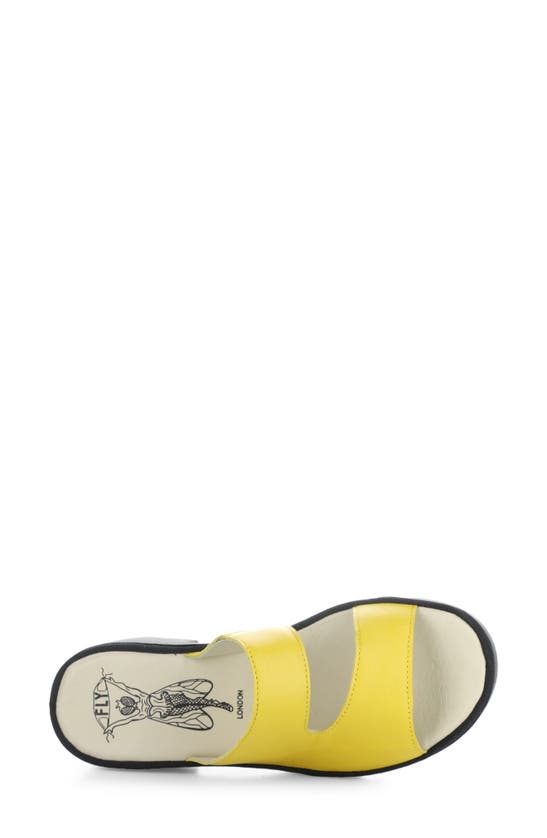 Shop Fly London Tech Platform Sandal In Yellow Mousse