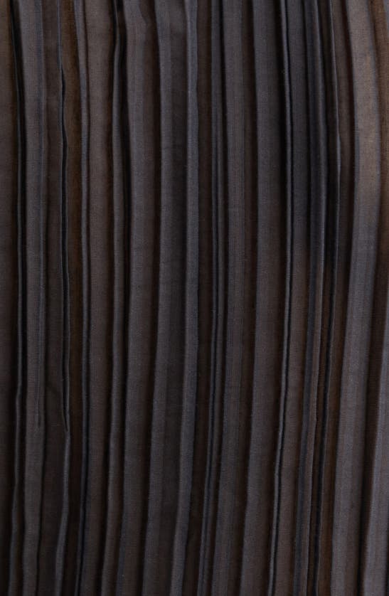 Shop Zimmermann Pleated Lace Trim Semisheer Top In Black