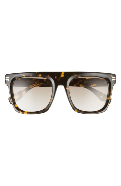 Marc Jacobs 52mm Flat Top Sunglasses in Havana /Brown Gradient