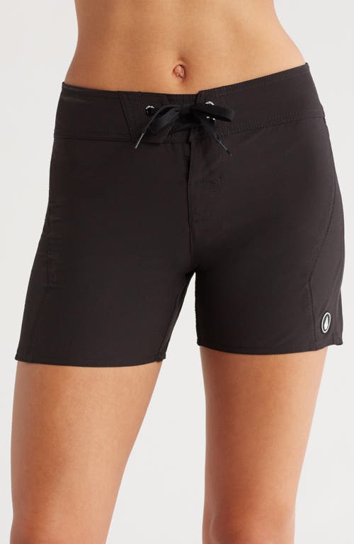 Volcom Simply Solid 5-Inch Board Shorts Black at Nordstrom,