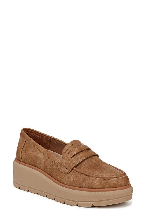 Dr. Scholl's Nice Day Max Wedge Platform Penny Loafer Honey Brown at Nordstrom,