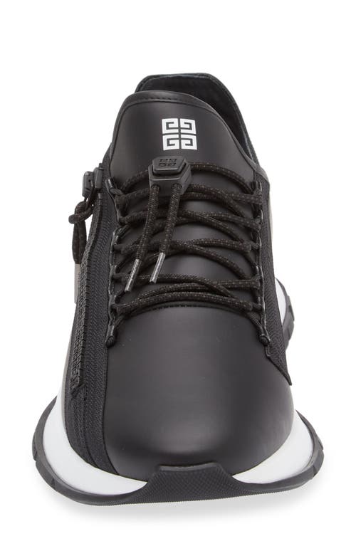 Shop Givenchy Spectre Zip Sneaker In Black/white