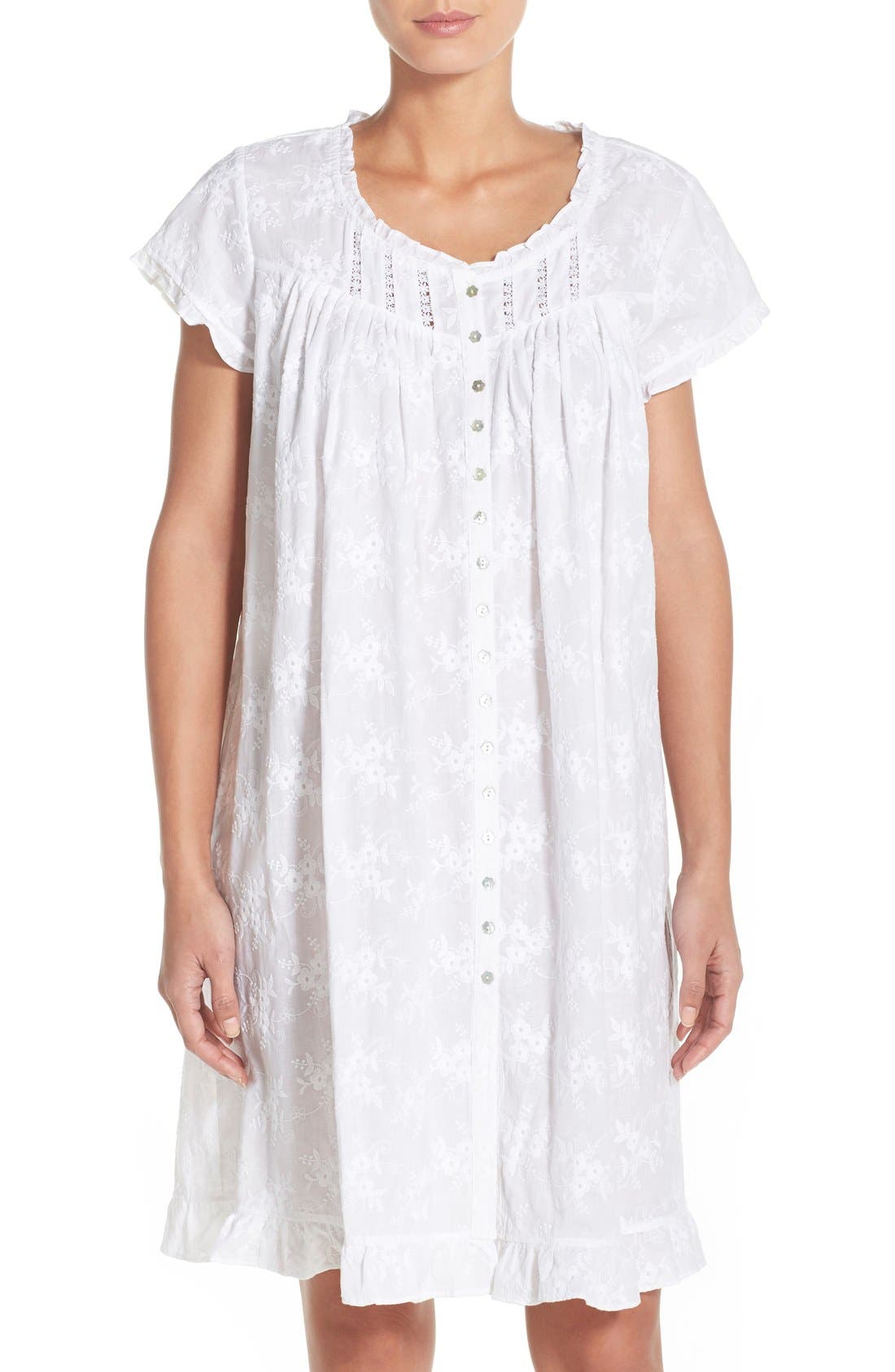 Eileen West Embroidered Cotton Robe Nordstrom