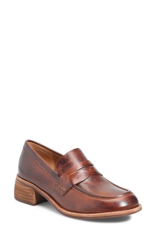 Shop Kork-ease ® Keegan Penny Loafer Pump In Tan Leather