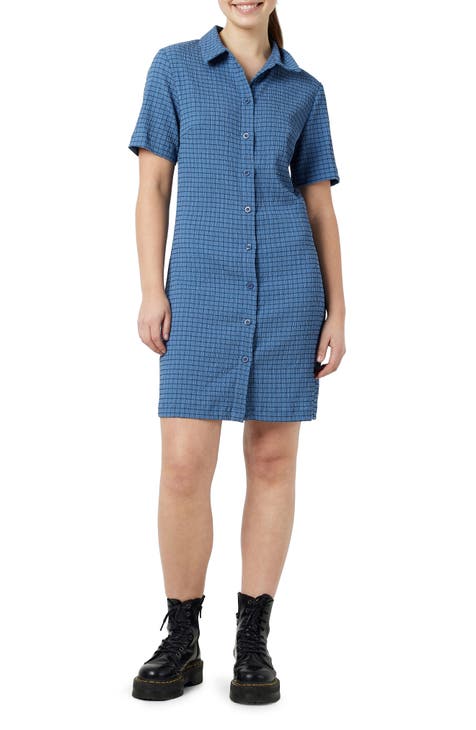 Nanny Grid Shirtdress