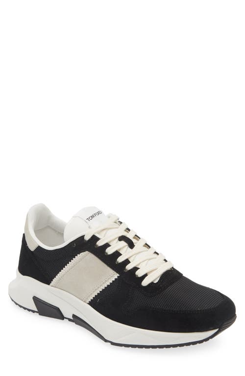 Shop Tom Ford Technical Sneaker In 5n011 Black/stone/white