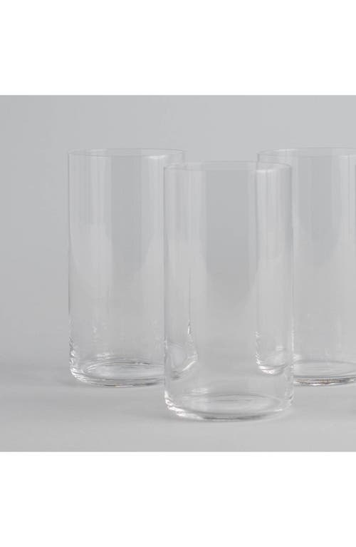 Shop Fable The Tall Set Of 4 Glasses In Clear