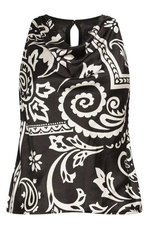 Shop City Chic Perri Paisley Satin Tank