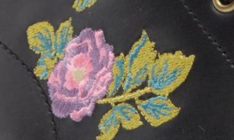 Dr. Martens' Dr. Martens 1460 Vonda Ii Flower Embroidered Boot In Black