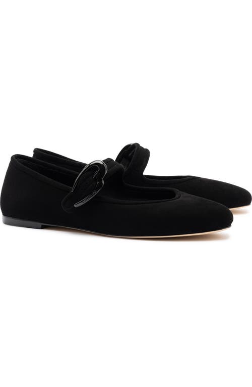 Shop Larroude Larroudé Verona Ballet Flat In Black